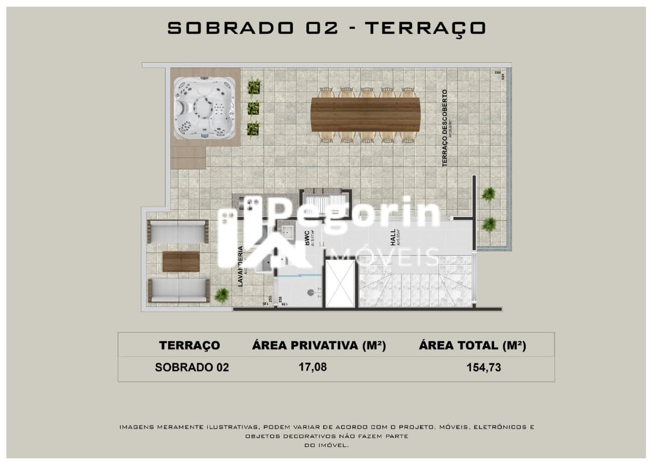 Sobrado à venda em Pinhais, Centro, com 3 quartos, 155,33m²