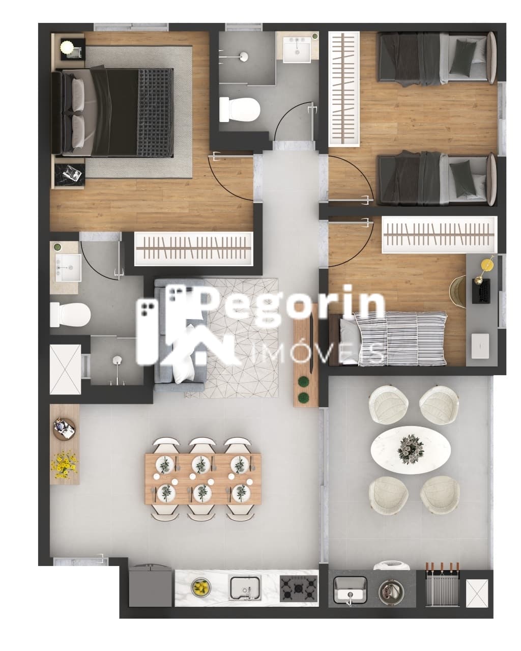 Apartamento à venda, no OPERA HOUSE PINHAIS em Pinhais, Centro, com 2 quartos, 50,90m²
