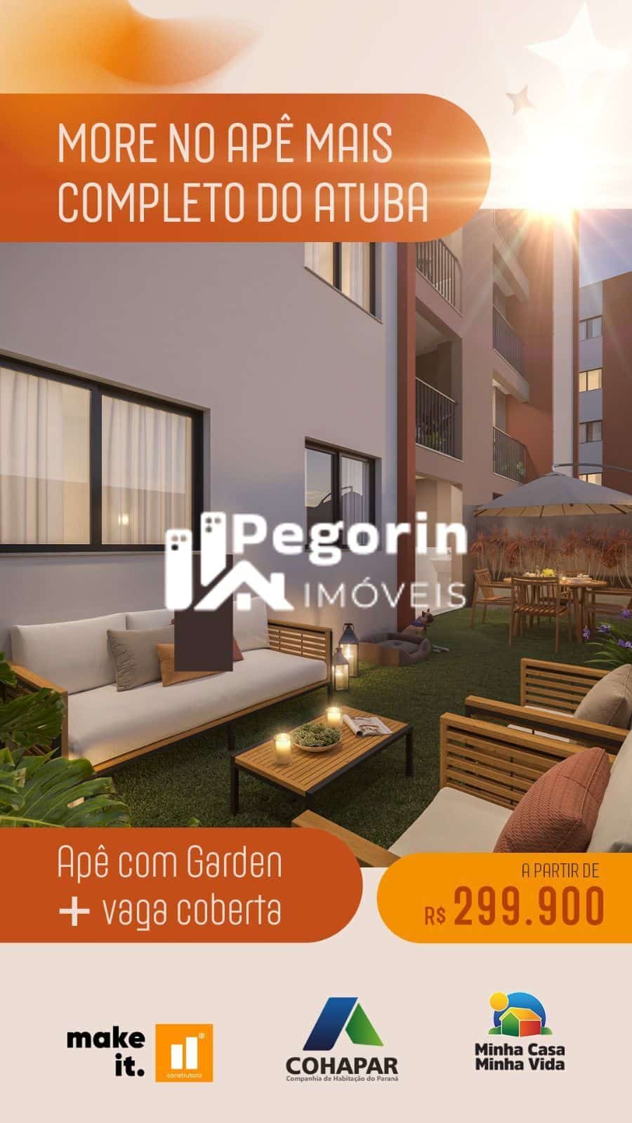 Apartamento à venda em Pinhais, Atuba, com 2 quartos, 44,16m²