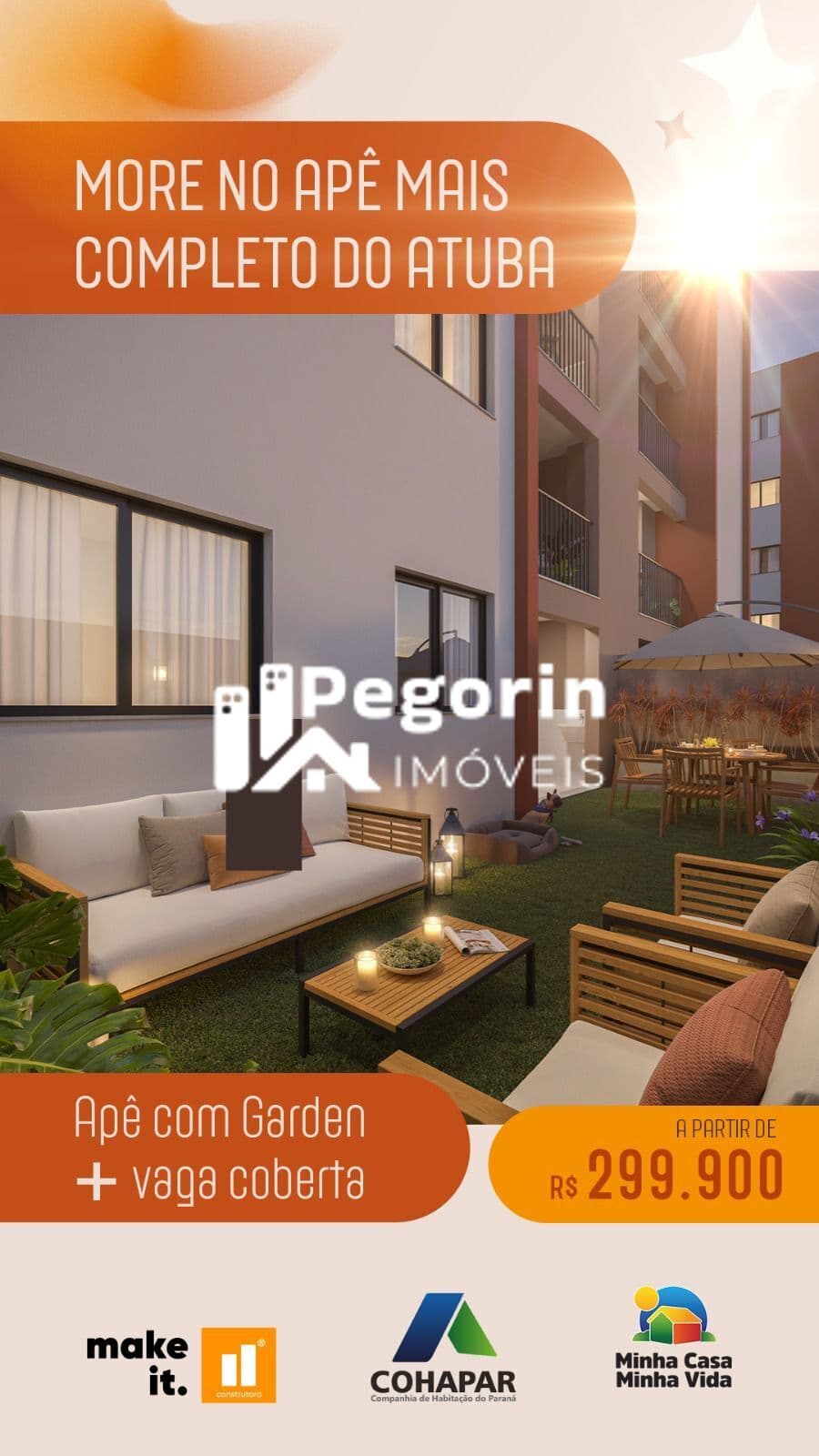 Apartamento à venda em Pinhais, Atuba, com 2 quartos, 44,16m²