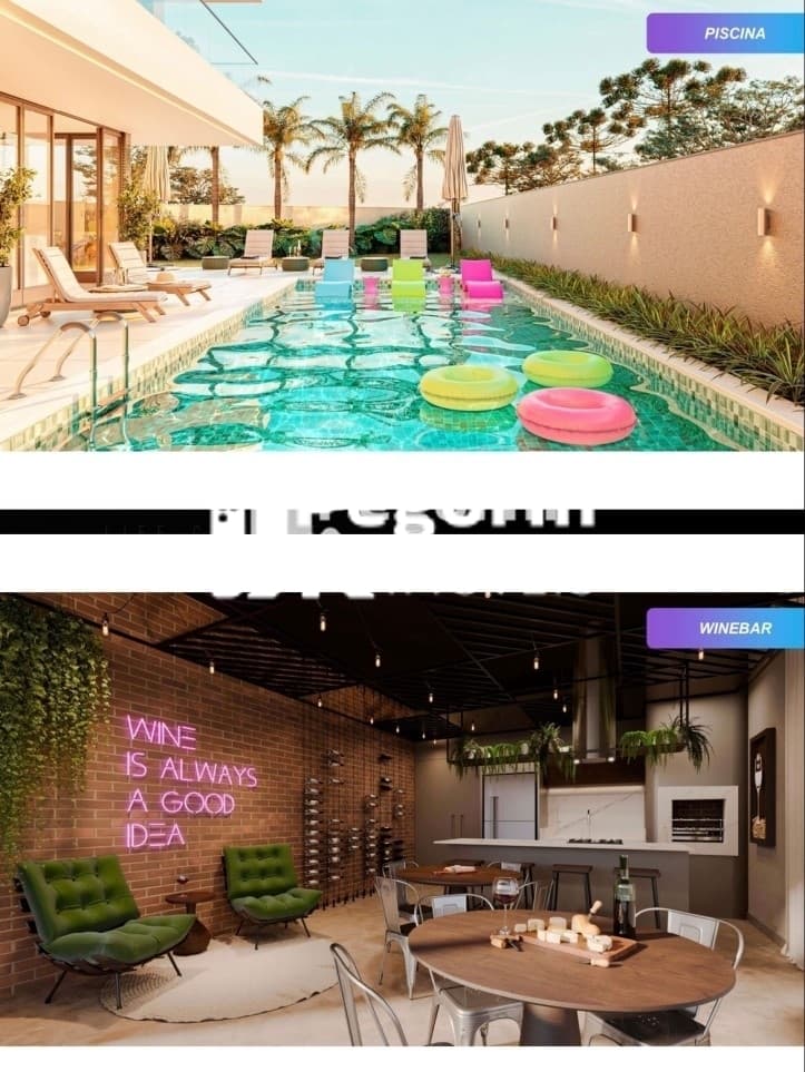 Apartamento à venda em Pinhais, Centro, com 2 quartos, 46,26m²