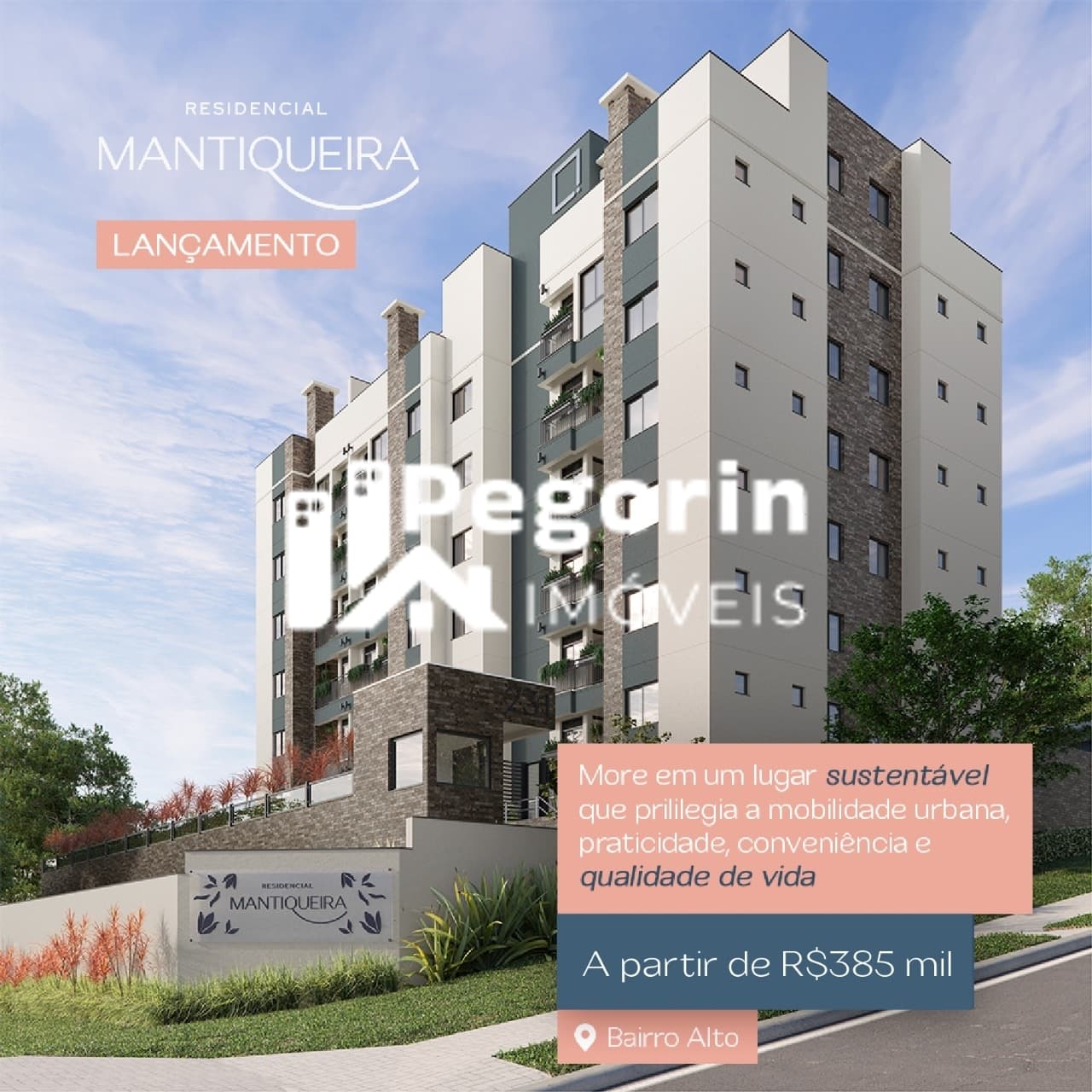 Apartamento à venda em Curitiba, Bairro Alto, com 2 quartos, 56,00m²