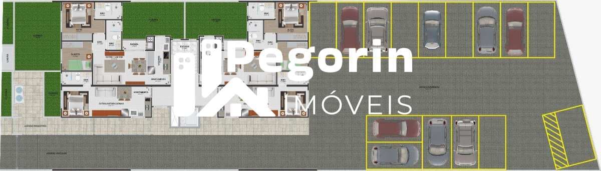 Apartamento à venda, no RESIDENCIAL MOSCOU em Pinhais, Alto Tarumã, com 2 quartos, 55,57m²