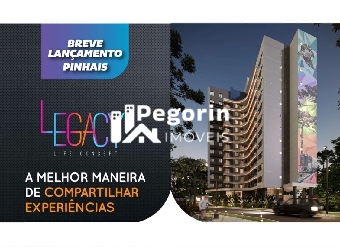 Apartamento à venda, no Legacy em Pinhais, Centro, com 1 quarto, 30,49m²