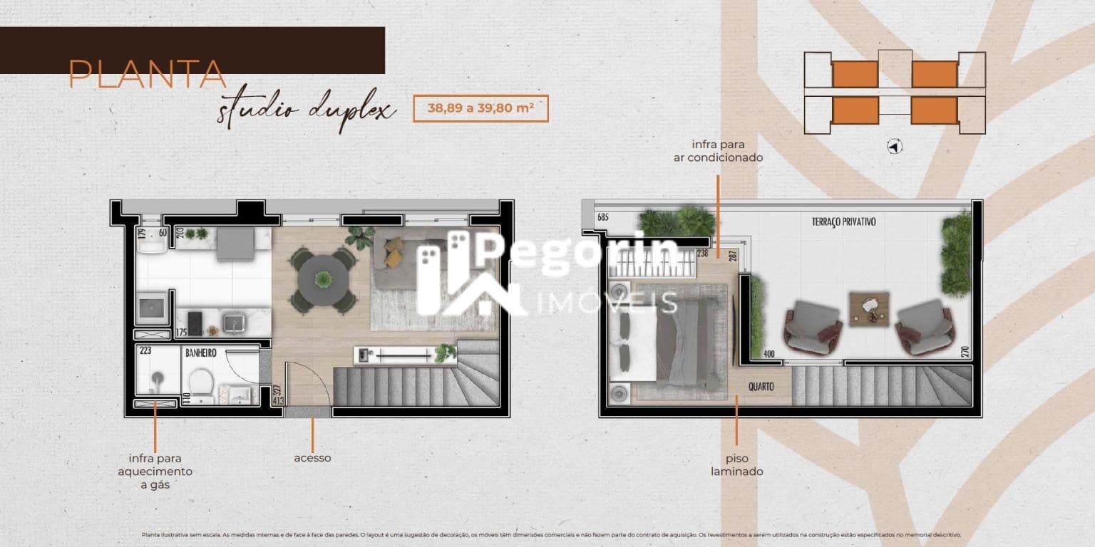 Apartamento à venda em Curitiba, Bairro Alto, com 3 quartos, 66,08m²
