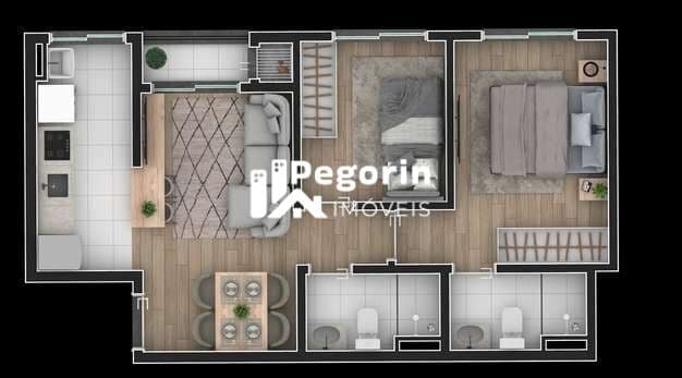 Apartamento à venda em Curitiba, Prado Velho, com 2 quartos, 45,68m²