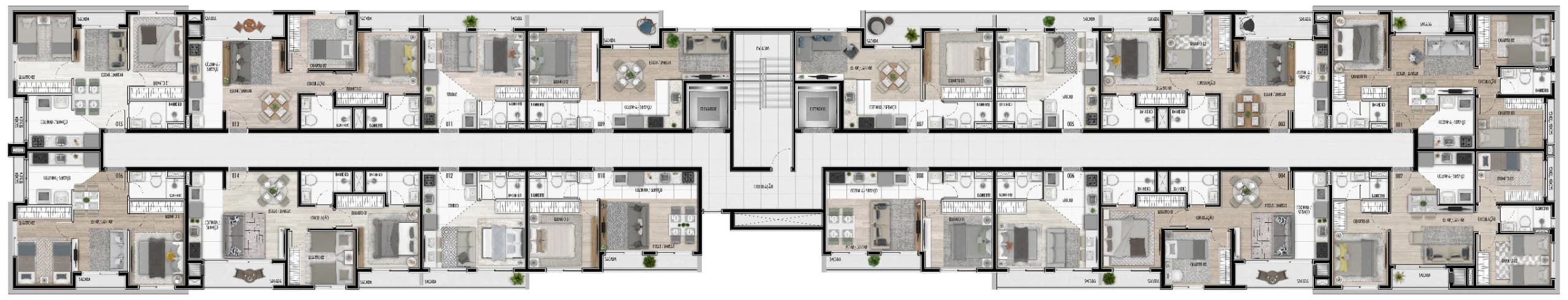 Apartamento à venda em Curitiba, Santa Cândida, com 3 quartos, 57,94m²